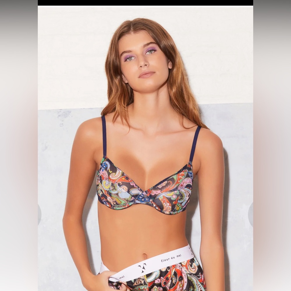 Fleur du mal Paisley Bra